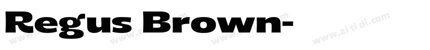 Regus Brown字体转换